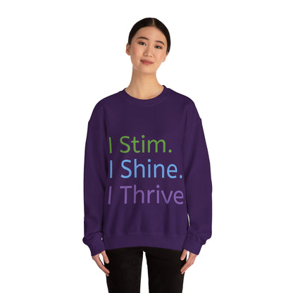 Empowerment Unisex Crewneck – Cosy Cotton Sweatshirt for Neurodivergent Joy