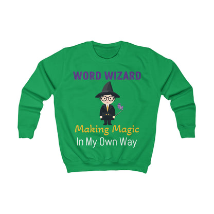 Word Wizard Kids Sweatshirt – Magical Cotton Blend Jumper