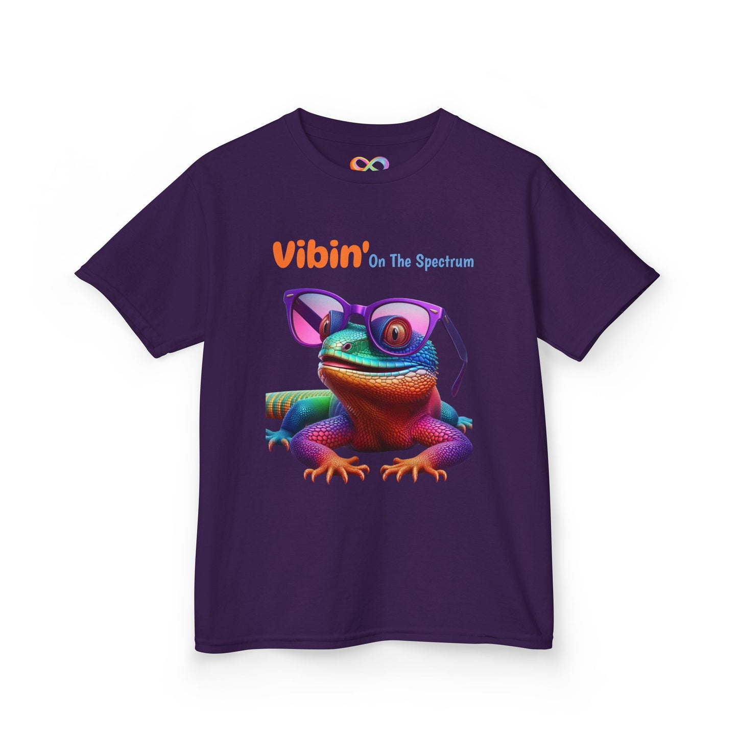 Vibin’ On The Spectrum Tee – Colourful Kids Graphic Shirt