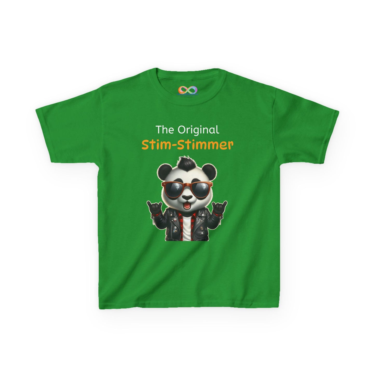 Panda Kids Tee – Colourful Cotton T-Shirt Celebrating Neurodivergent Movement & Joy