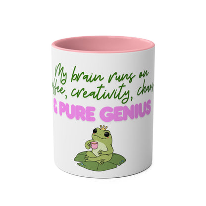Pure Genius Mug – 11oz Two-Tone Ceramic Drinkware