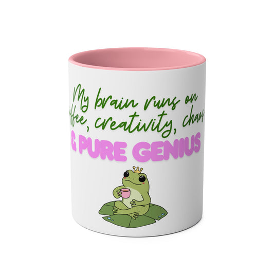 Pure Genius Mug – 11oz Two-Tone Ceramic Drinkware