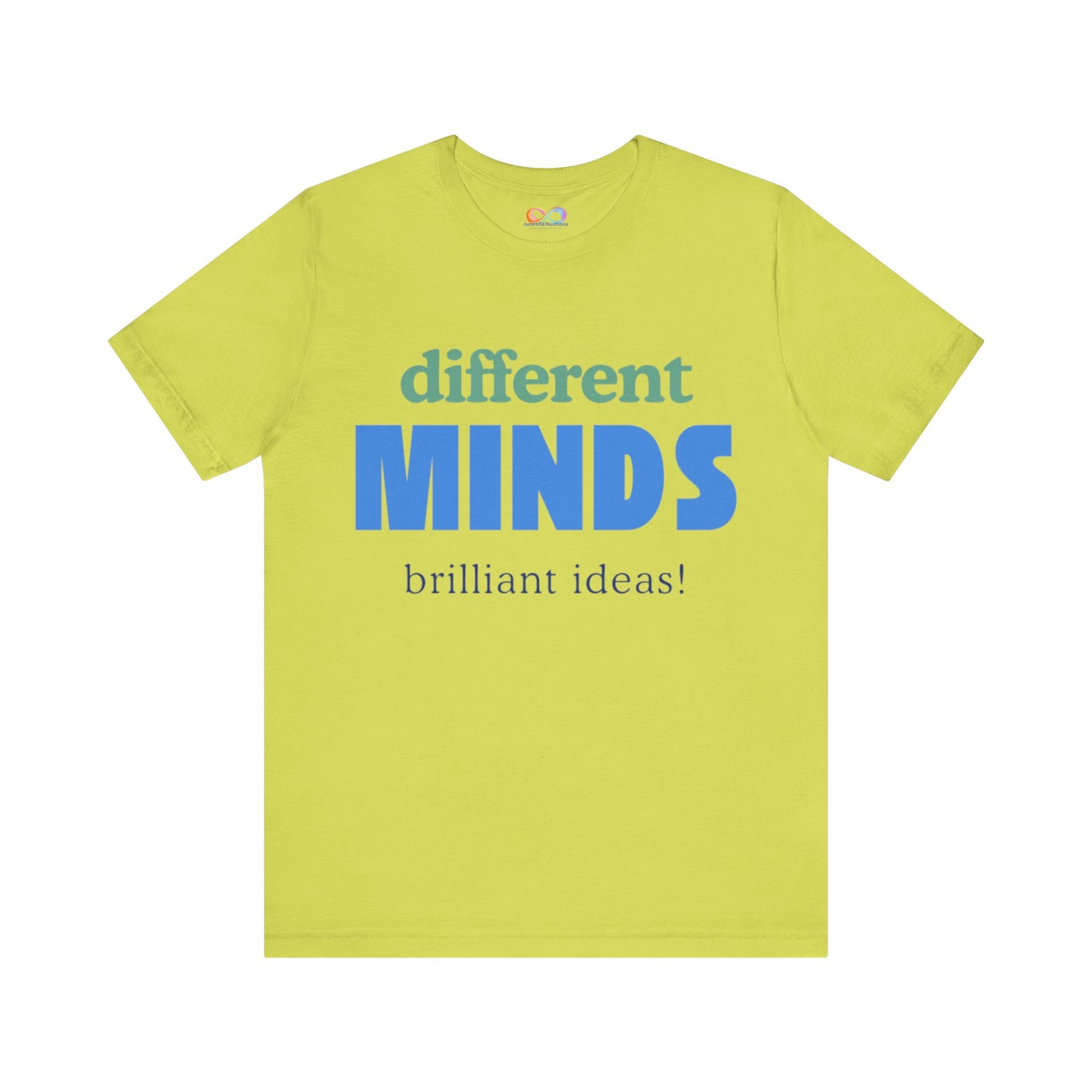 Different Minds- Brilliant Ideas Tee: Unisex Jersey Short Sleeve Shirt