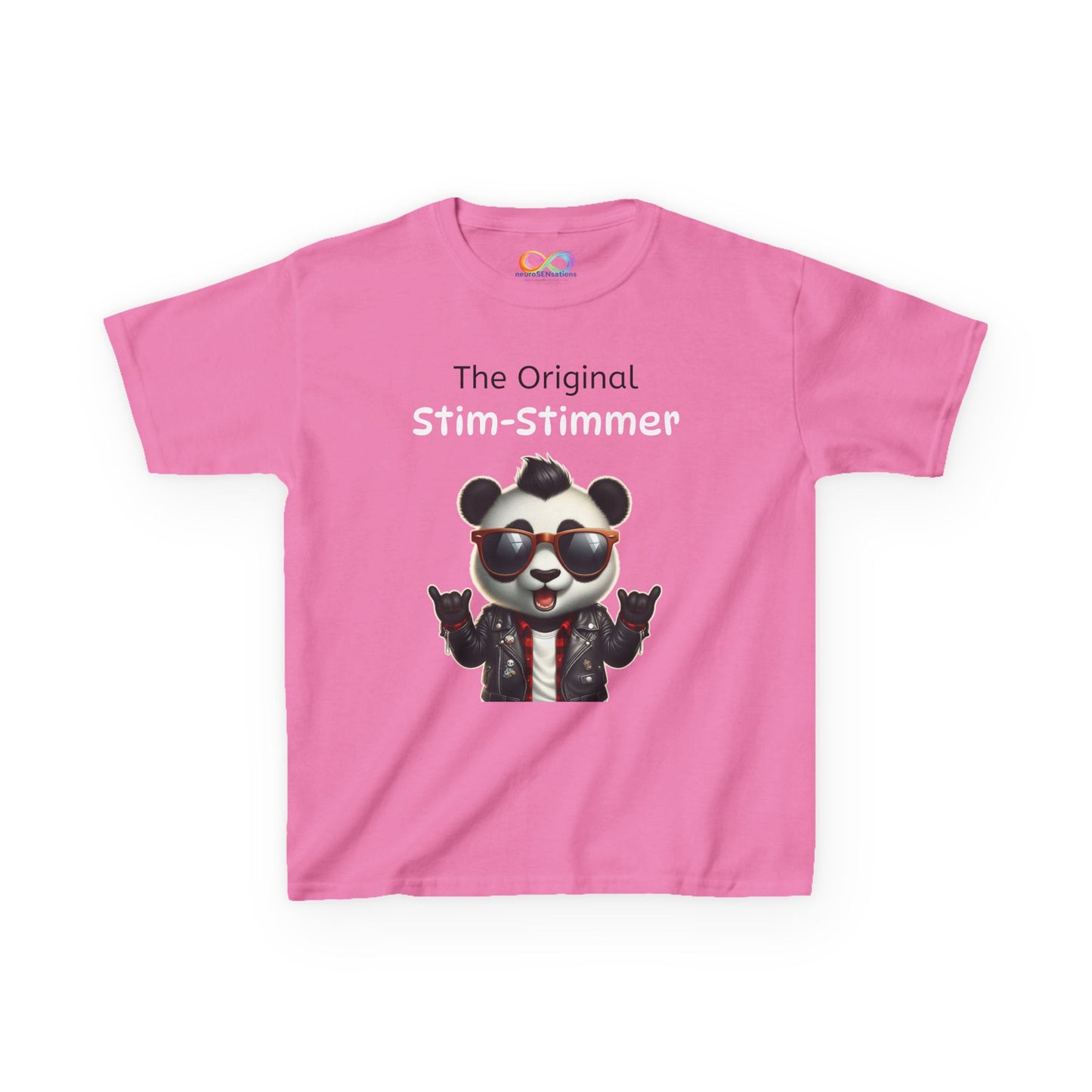 Panda Kids Tee – Colourful Cotton T-Shirt Celebrating Neurodivergent Movement & Joy