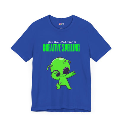 I Pur the 'creative' in creative spelling Unisex Jersey Tee
