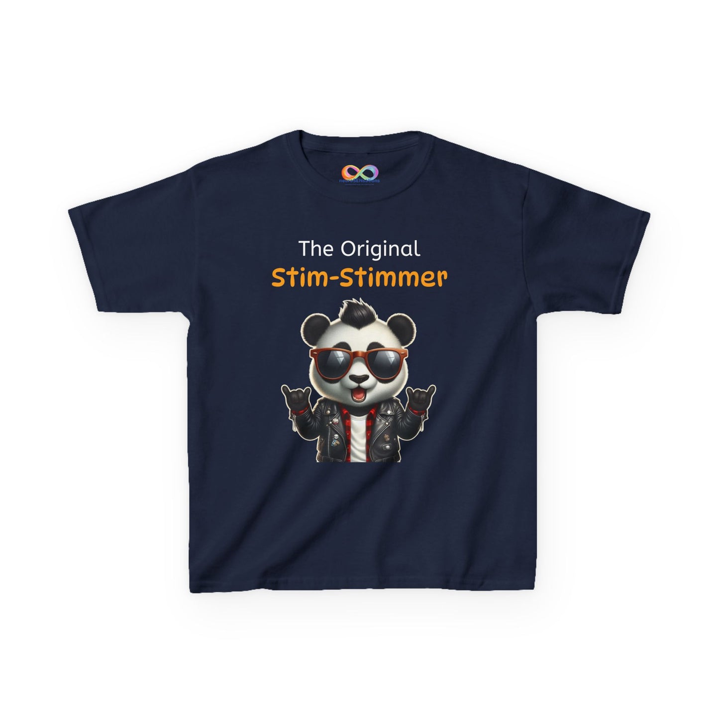 Panda Kids Tee – Colourful Cotton T-Shirt Celebrating Neurodivergent Movement & Joy
