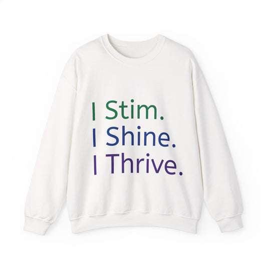 Empowerment Unisex Crewneck – Cosy Cotton Sweatshirt for Neurodivergent Joy