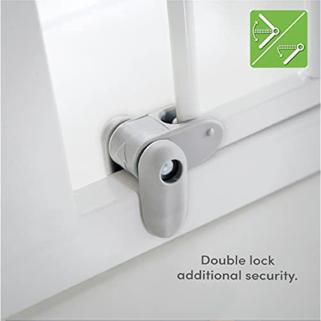 Munchkin Lindam Stair Gate 76-82cm - Pressure Fit  Safety Gate for Stairs & Doorways (White)