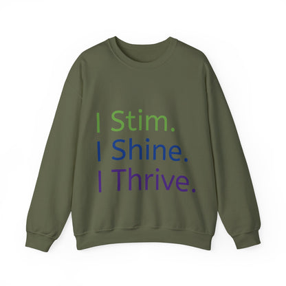 Empowerment Unisex Crewneck – Cosy Cotton Sweatshirt for Neurodivergent Joy