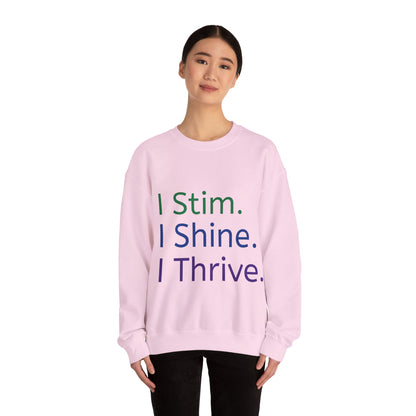 Empowerment Unisex Crewneck – Cosy Cotton Sweatshirt for Neurodivergent Joy