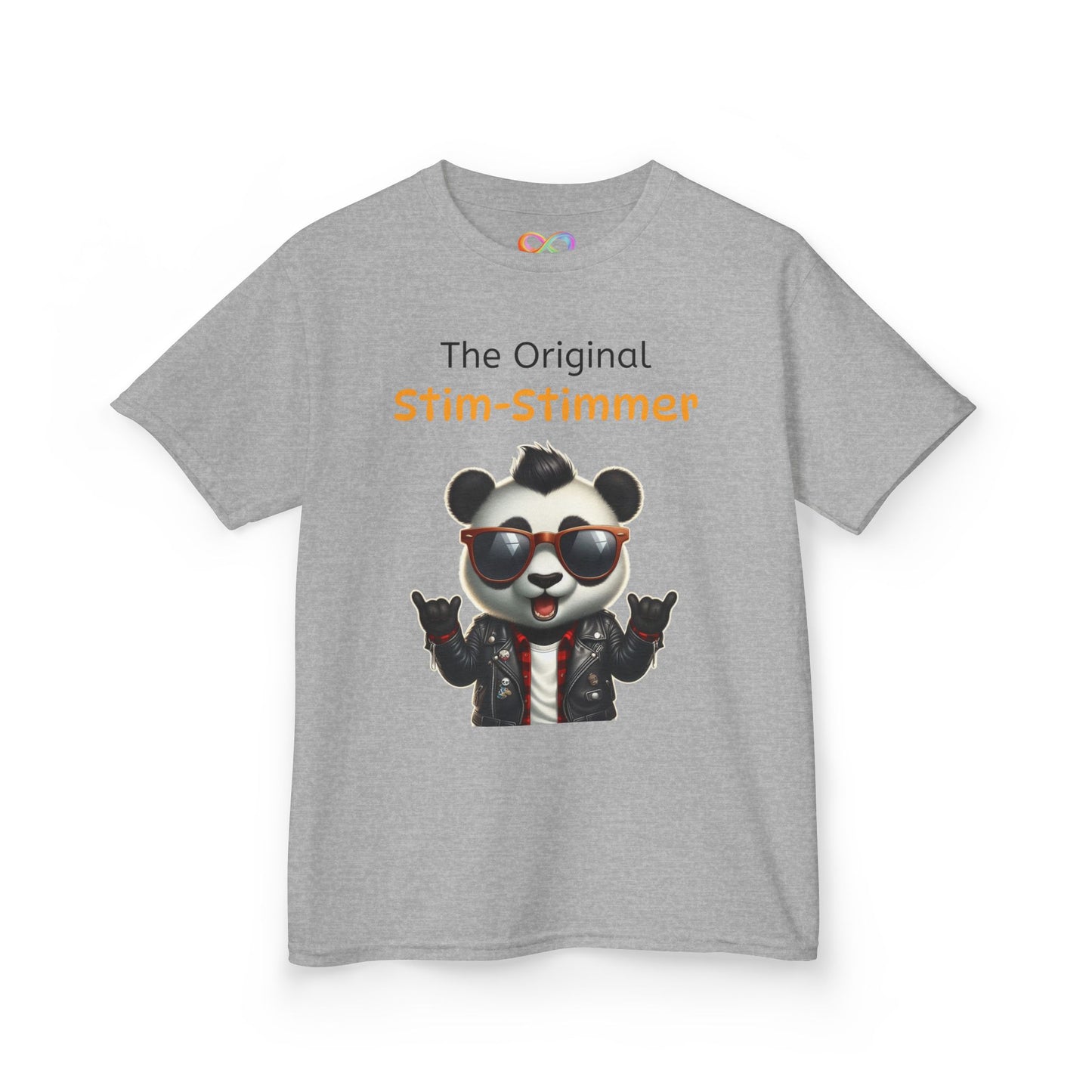 Panda Kids Tee – Colourful Cotton T-Shirt Celebrating Neurodivergent Movement & Joy