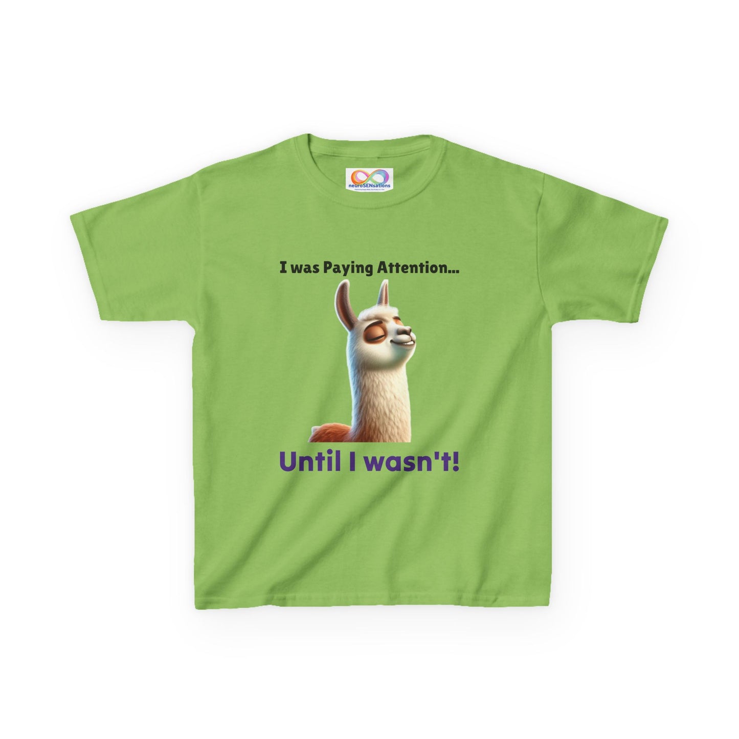 Attention Shift Kids Tee – Colourful Cotton T-Shirt for Neurodivergent Expression