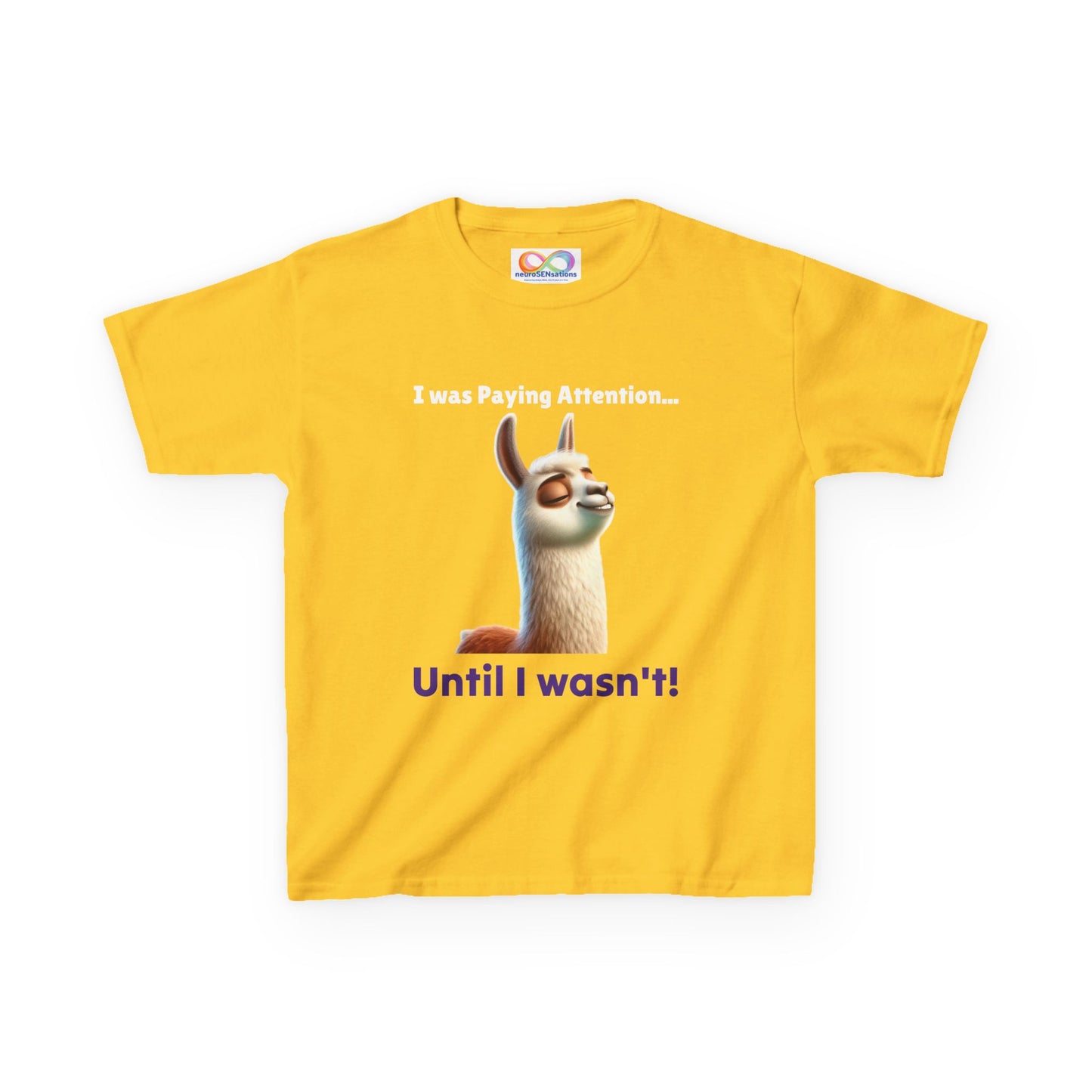 Attention Shift Kids Tee – Colourful Cotton T-Shirt for Neurodivergent Expression