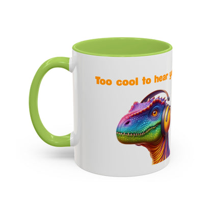 Dinosaur Ear Defender Mug – Colourful Ceramic Cup for Sensory Awareness
