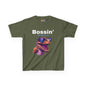 Dinosaur Boss Tee – Colourful Kids Cotton Shirt