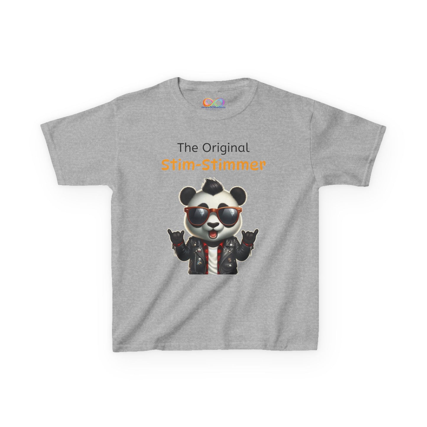 Panda Kids Tee – Colourful Cotton T-Shirt Celebrating Neurodivergent Movement & Joy
