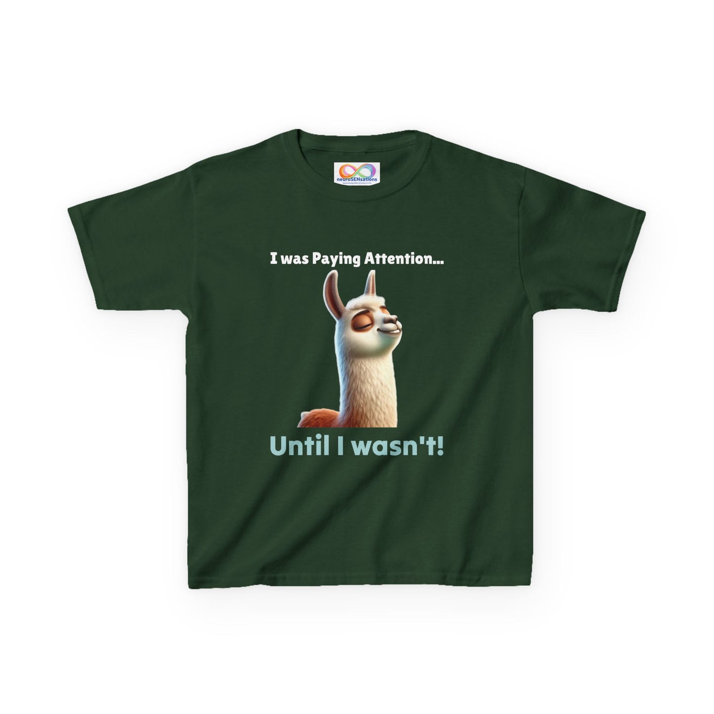 Attention Shift Kids Tee – Colourful Cotton T-Shirt for Neurodivergent Expression