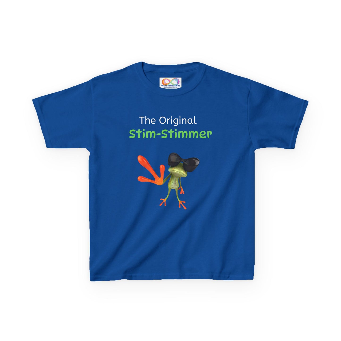 Stim-Stimmer Kids Tee – Colourful Cotton T-Shirt for Neurodivergent Joy