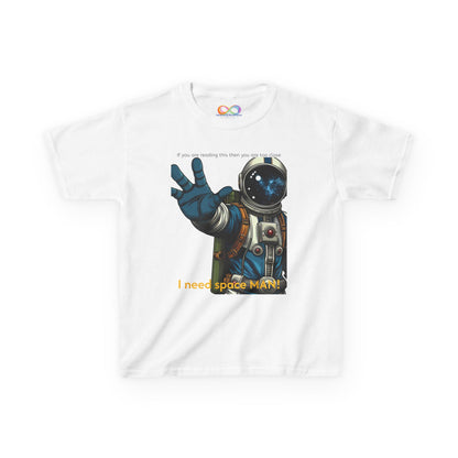 I Need Space Tee – Kids Cotton Shirt with Astronaut Graphic