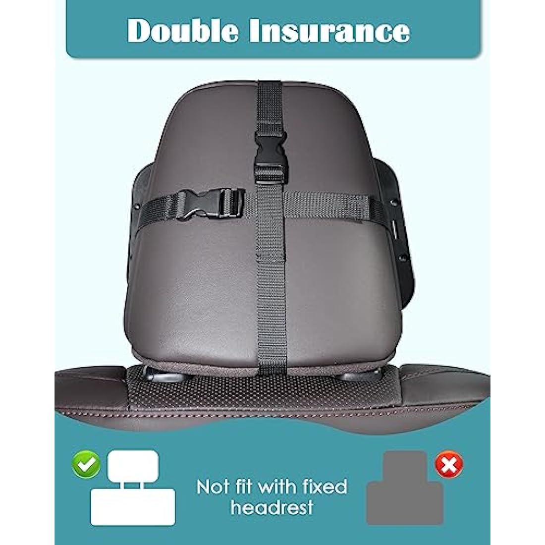 Car Mirror - Large Adjustable Shatterproof Rear Facing Car Seat Mirror for Baby Safety