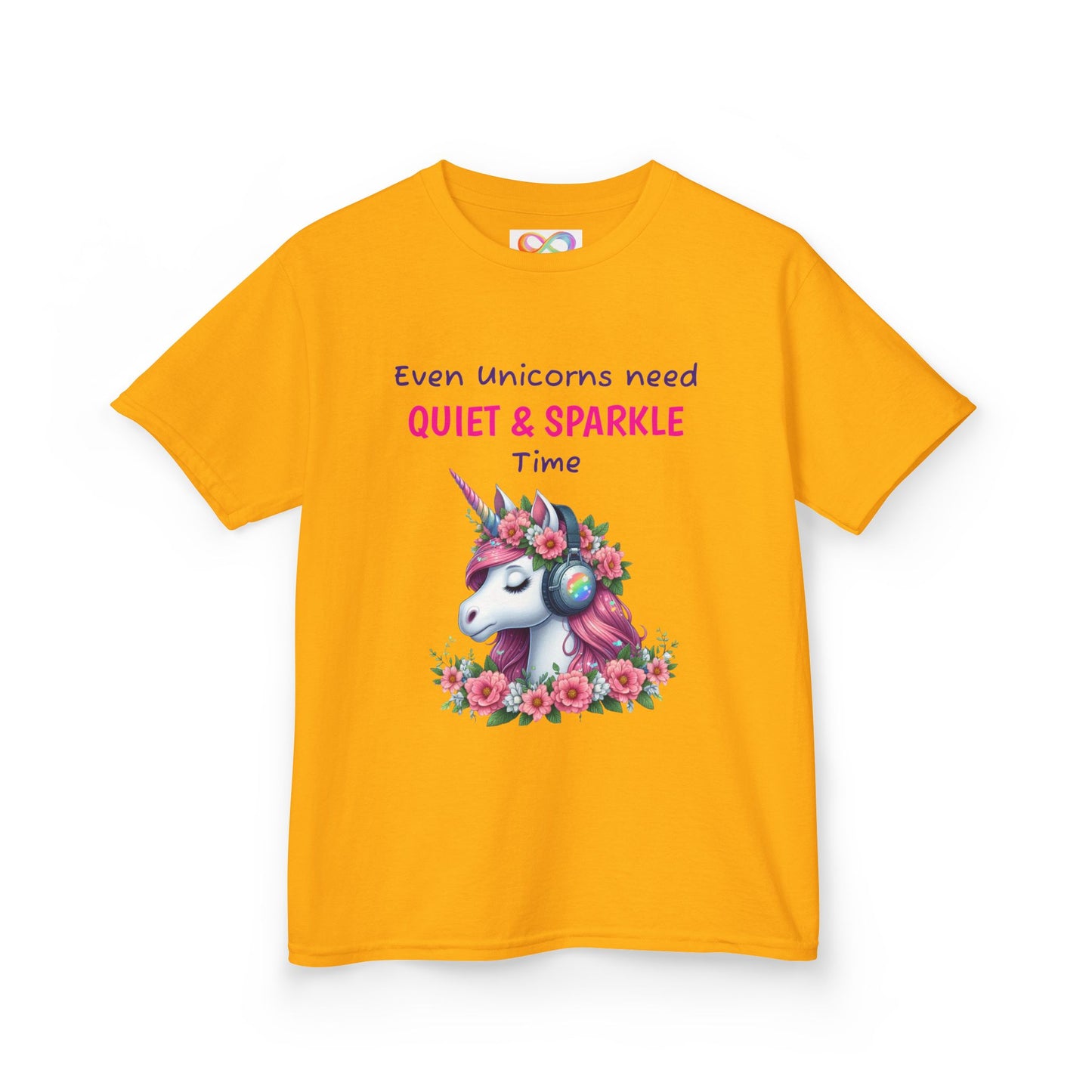 Unicorn Kids Tee – Colourful Cotton T-Shirt Celebrating Quiet Strength & Neurodivergent Joy