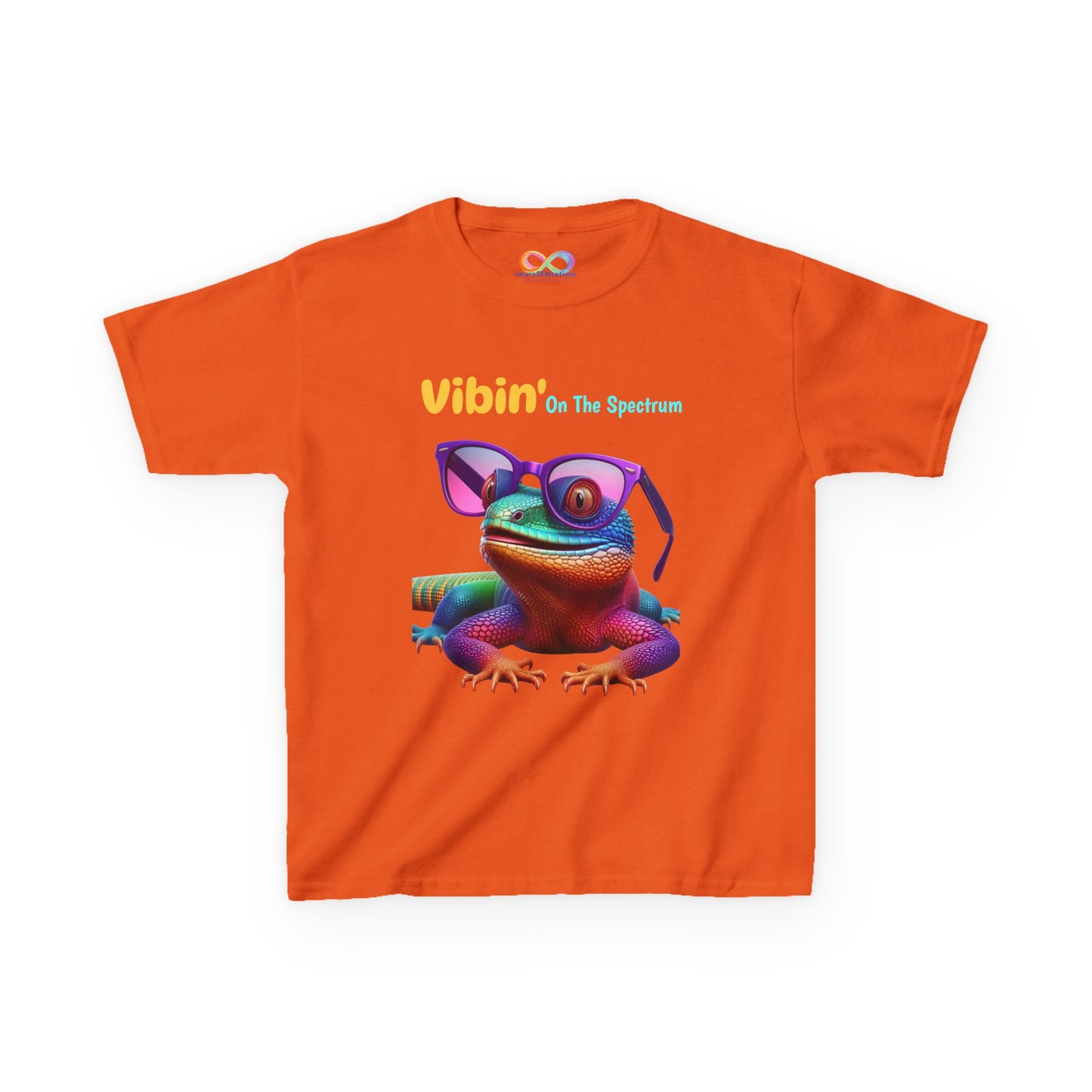 Vibin’ On The Spectrum Tee – Colourful Kids Graphic Shirt