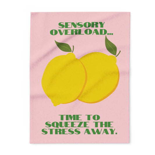 Lemon Design Fleece Blanket – Cosy Throw for Home Comfort & Creative Décor