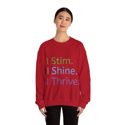 Empowerment Unisex Crewneck – Cosy Cotton Sweatshirt for Neurodivergent Joy