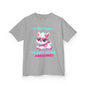 Girls Llama Tee – Colourful Cotton T-Shirt Celebrating Neurodivergent Energy & Style