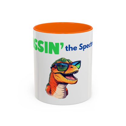 Dinosaur Accent Mug – Colourful Ceramic Cup Celebrating Neurodivergent Confidence