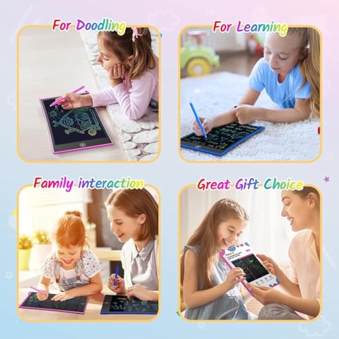 LCD Writing Tablet 10 Inch - 2 Pack