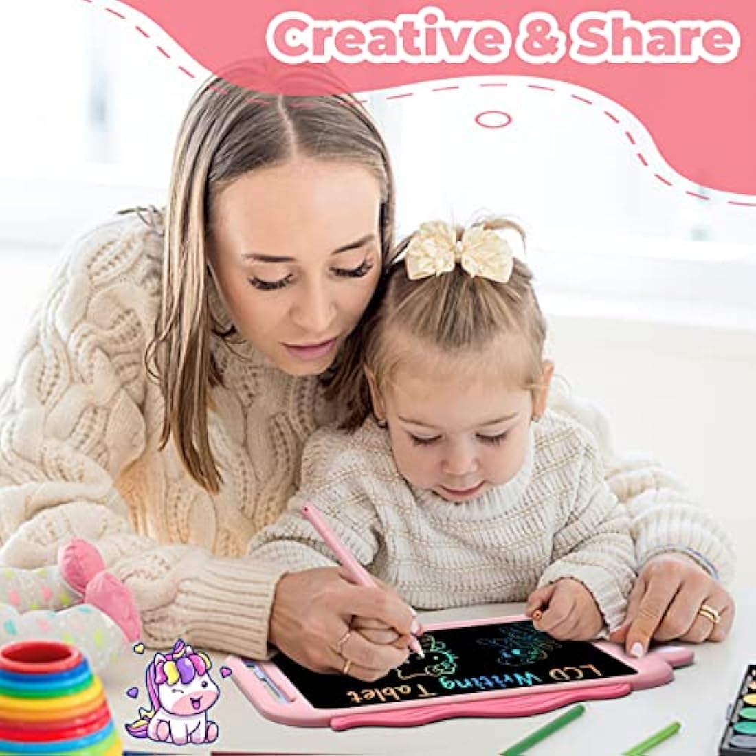 8.5 inch Unicorn doodle Board