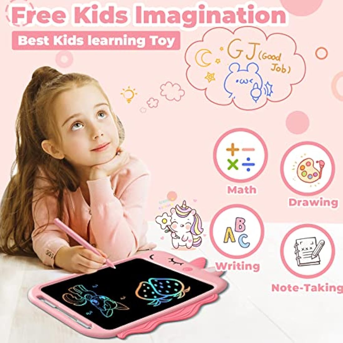 8.5 inch Unicorn doodle Board