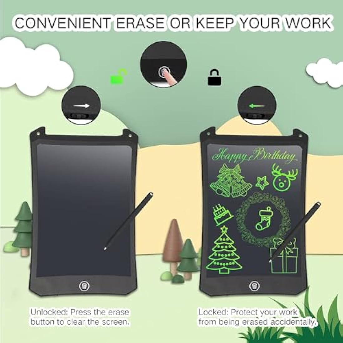 PINKCAT 3PCS LCD Doodle Boards