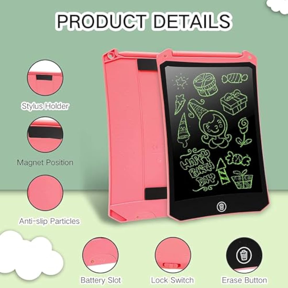 PINKCAT 3PCS LCD Doodle Boards