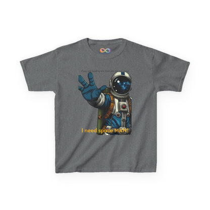 I Need Space Tee – Kids Cotton Shirt with Astronaut Graphic