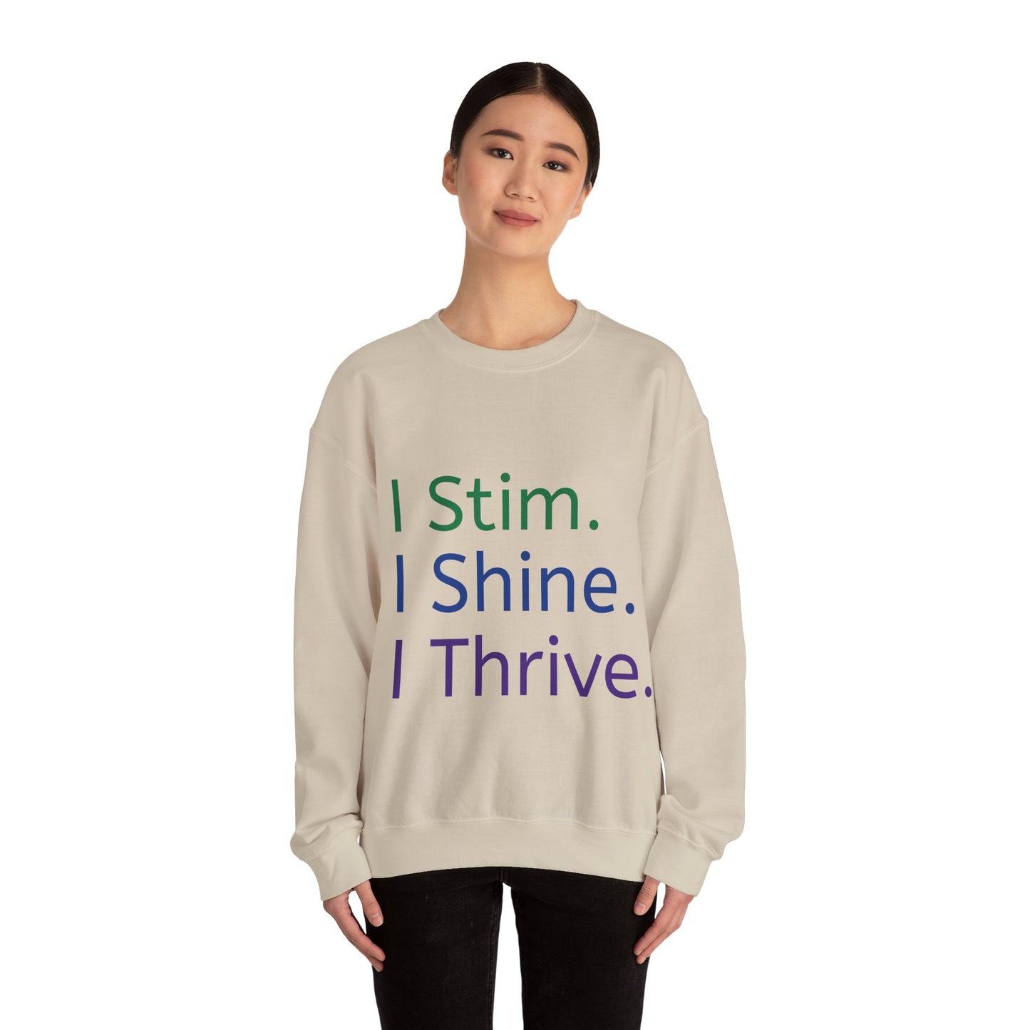 Empowerment Unisex Crewneck – Cosy Cotton Sweatshirt for Neurodivergent Joy