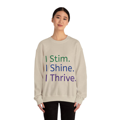 Empowerment Unisex Crewneck – Cosy Cotton Sweatshirt for Neurodivergent Joy