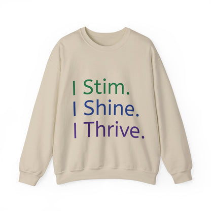Empowerment Unisex Crewneck – Cosy Cotton Sweatshirt for Neurodivergent Joy