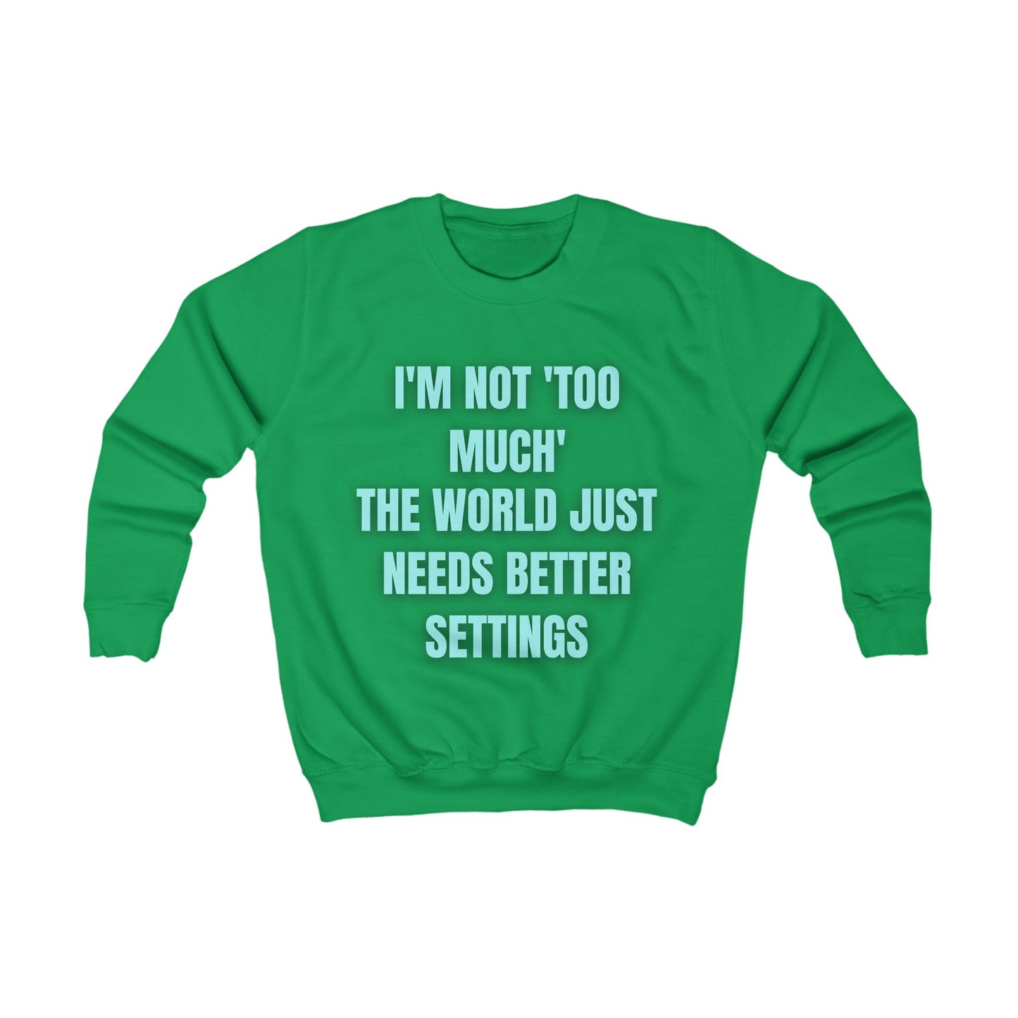 Motivational Kids Sweatshirt – Colourful Cotton Jumper Celebrating Neurodivergent Self-Worth