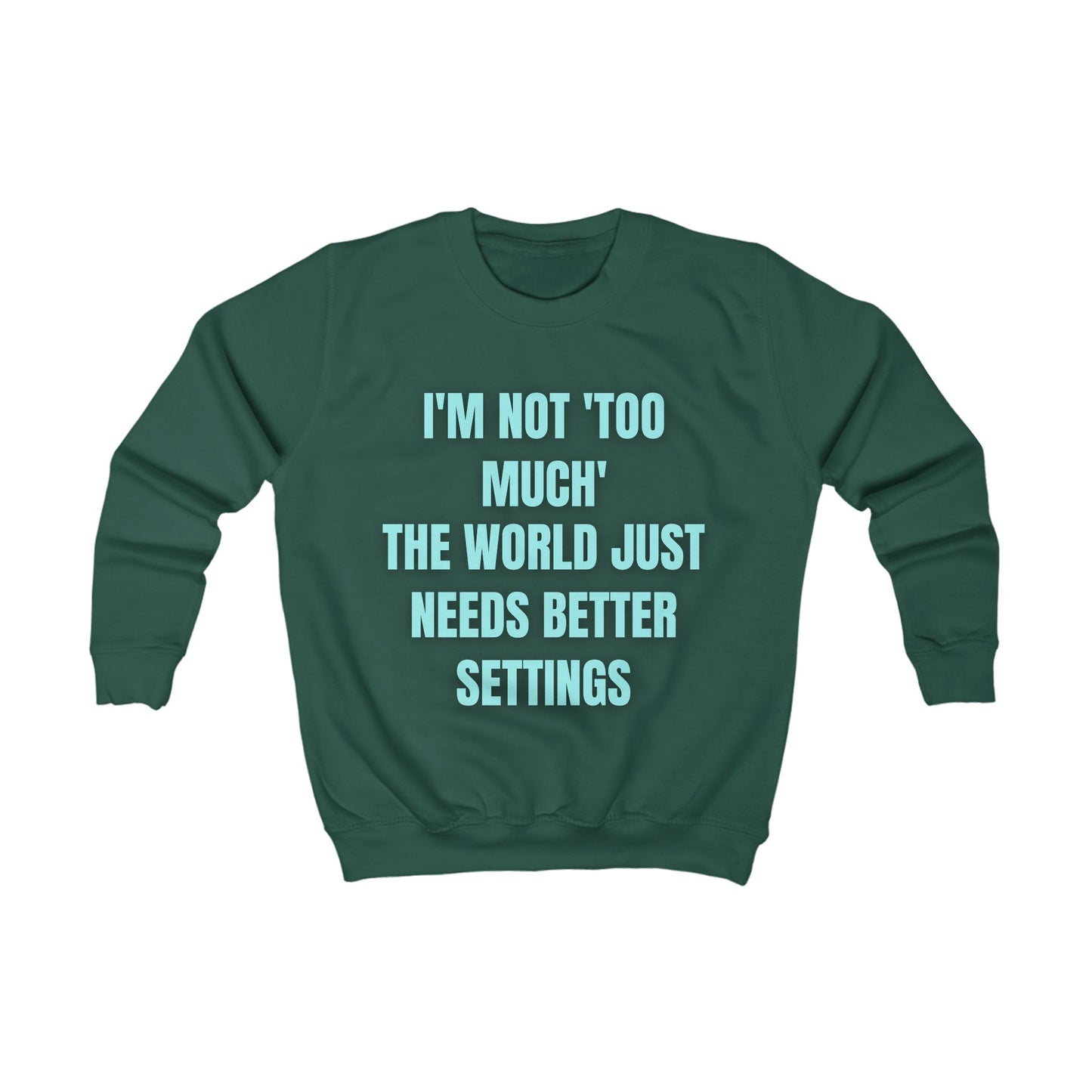 Motivational Kids Sweatshirt – Colourful Cotton Jumper Celebrating Neurodivergent Self-Worth