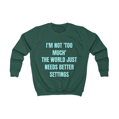 Motivational Kids Sweatshirt – Colourful Cotton Jumper Celebrating Neurodivergent Self-Worth