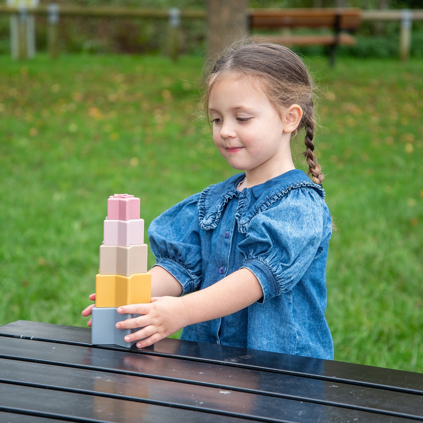 SiliSoft® Star Stacking Cups (Earth)