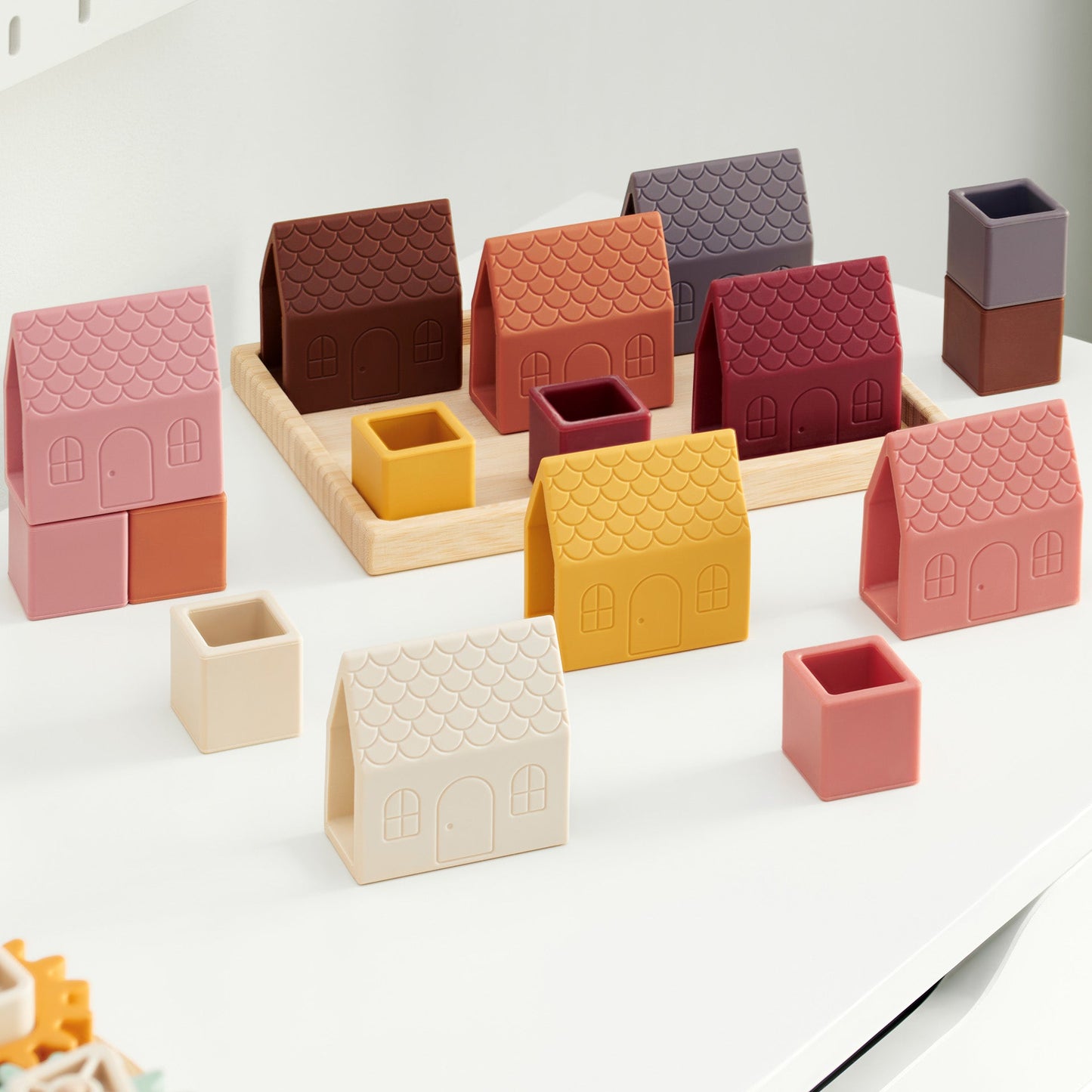 SiliSoft® Village Blocks (Earth)