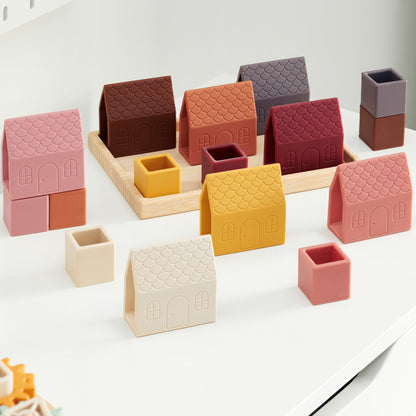 SiliSoft® Village Blocks (Earth)