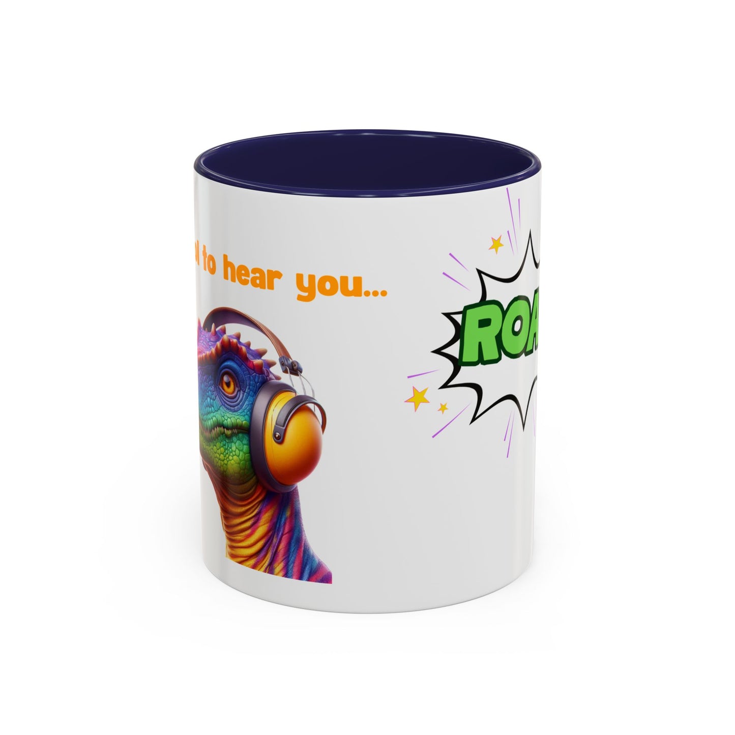 Dinosaur Ear Defender Mug – Colourful Ceramic Cup for Sensory Awareness