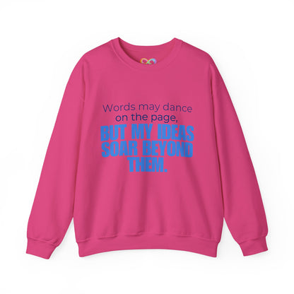 Creative Expression Crewneck – Unisex Cotton Sweatshirt Celebrating Neurodivergent Strength