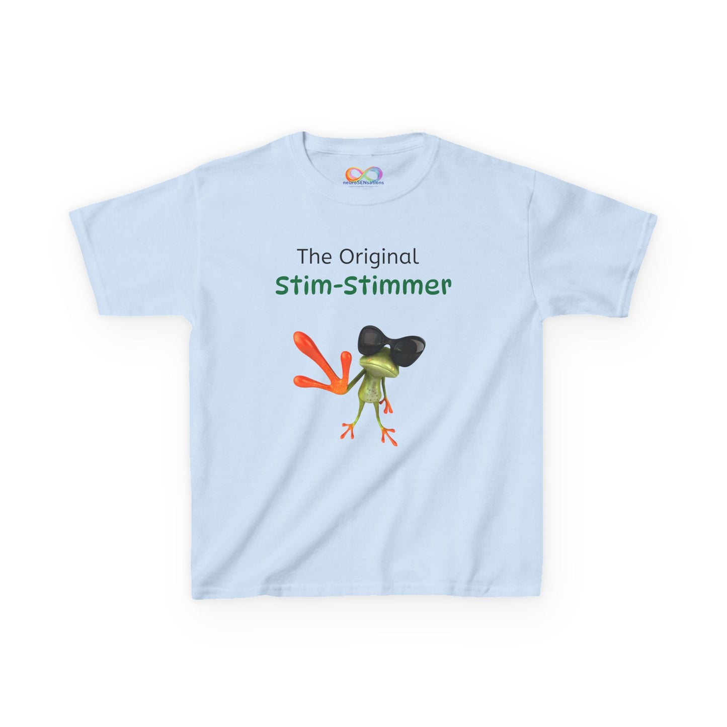 Stim-Stimmer Kids Tee – Colourful Cotton T-Shirt for Neurodivergent Joy