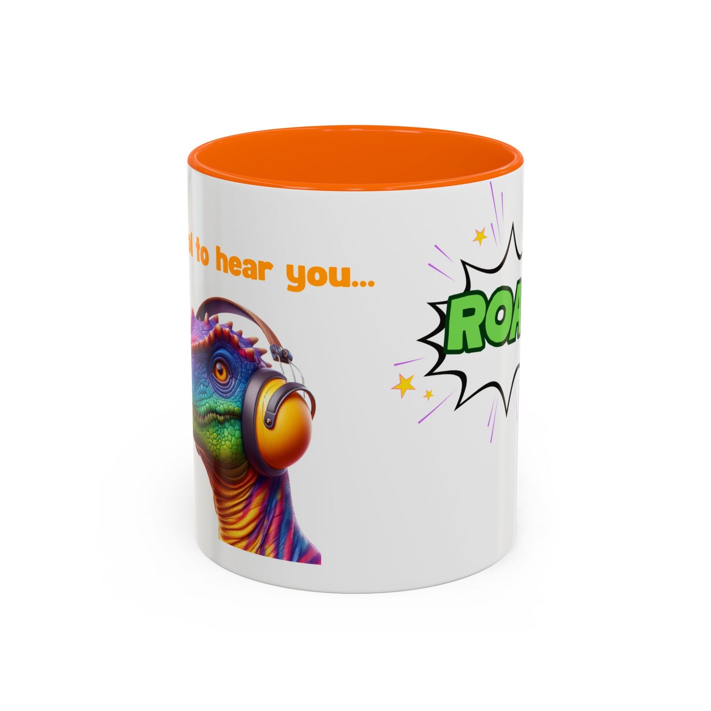 Dinosaur Ear Defender Mug – Colourful Ceramic Cup for Sensory Awareness