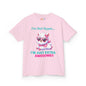 Girls Llama Tee – Colourful Cotton T-Shirt Celebrating Neurodivergent Energy & Style